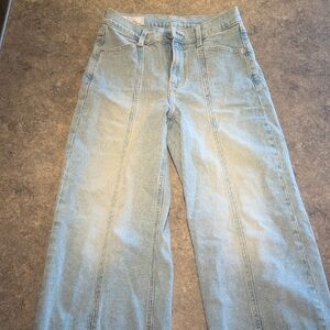 Gap High Rise Stride Wide Leg Jeans